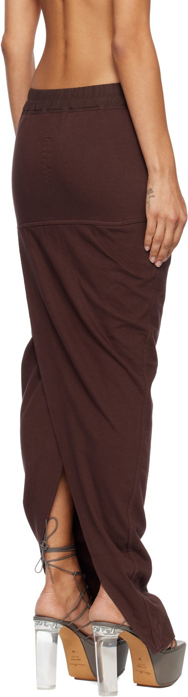Kjol Rick Owens Concordians Pull On Pillar Maxi Skirt Brun | DS02E7332 RIG, 2