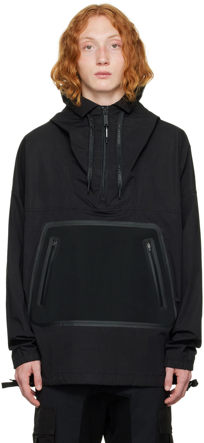 Vindjacka DSQUARED2 Hooded Pullover Jacket Svart | S74AM1292