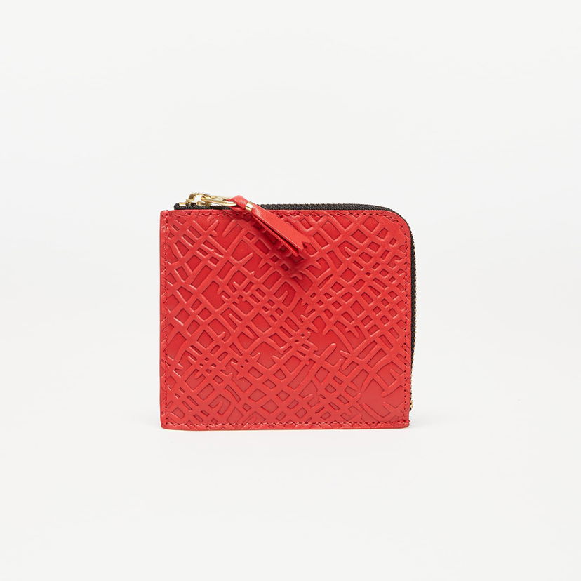 Plånbok Comme des Garçons Embossed Roots Wallet Red Röd | SA3100ER red