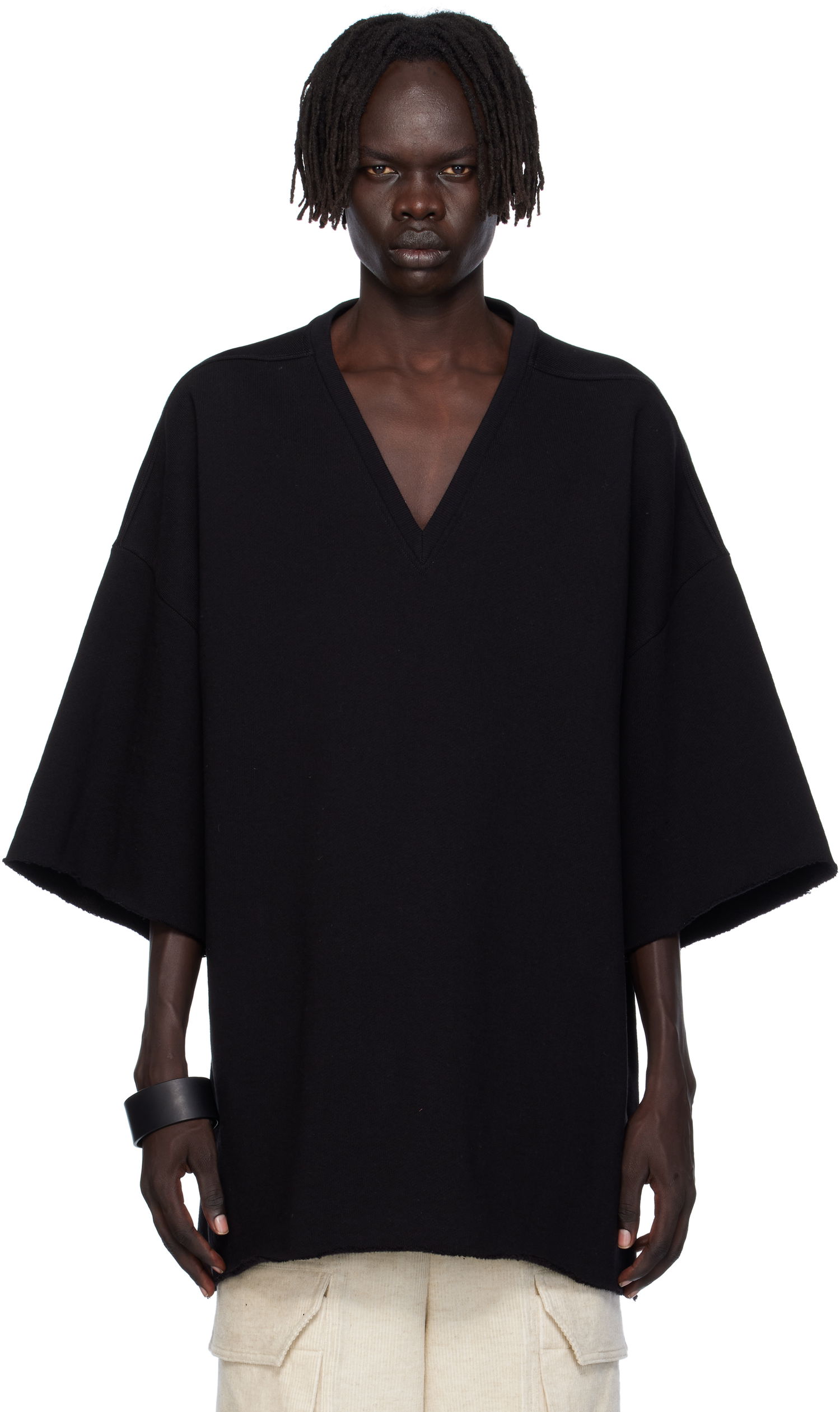 T-shirt Rick Owens Rick Owens Concordians V Tommy T-Shirt Svart | RU02E1279 JTC, 0