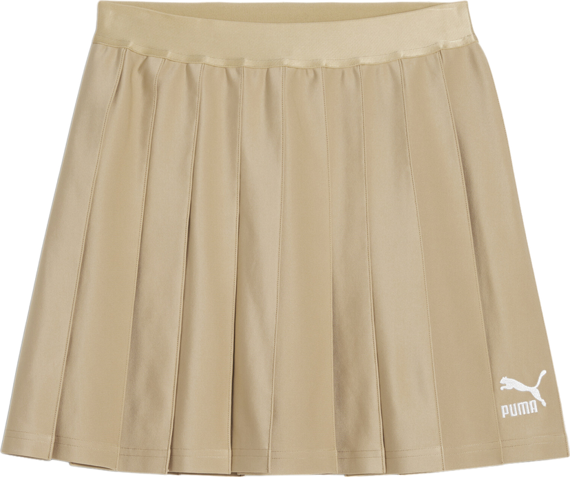 Kjol Puma Puma Classics Pleated Skirt Beige | 624237-83