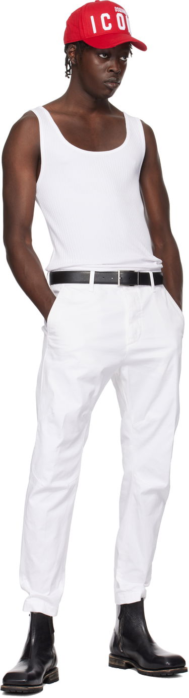 Byxor DSQUARED2 Dsquared2 Chino Trousers Vit | S74KB0819_S39021, 3