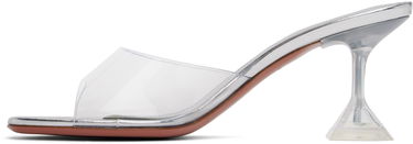 Skovård Amina Muaddi Amina Muaddi Lupita Glass Slipper 70 Heeled Sandals Metallisk | LUPITA GLASS SLIPPER 70 PVC, 2