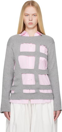 Comme des Garçons Shirt Geometric Cutouts Sweater