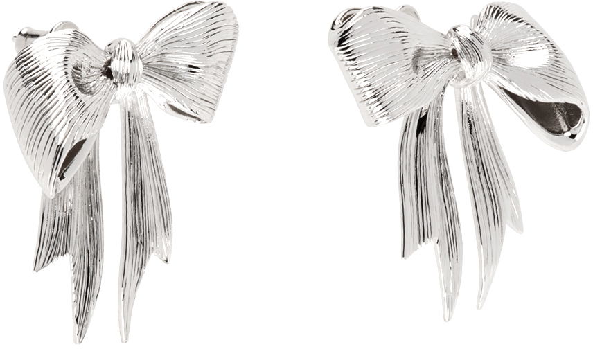 Örhängen SHUSHU/TONG YVMIN Edition Stringy Bowknot Earrings Metallisk | 24822SLV00DLR, 1