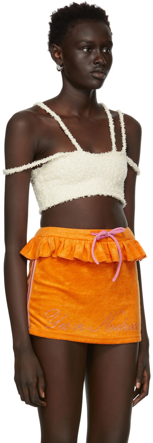 Linne GUIZIO Guizio Bouclé Strap Tank Top Orange | DGS21K820, 1