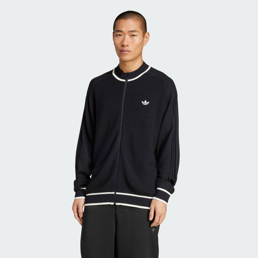 Sweater adidas Performance Premium Full-Zip Sweater Svart | JD3403