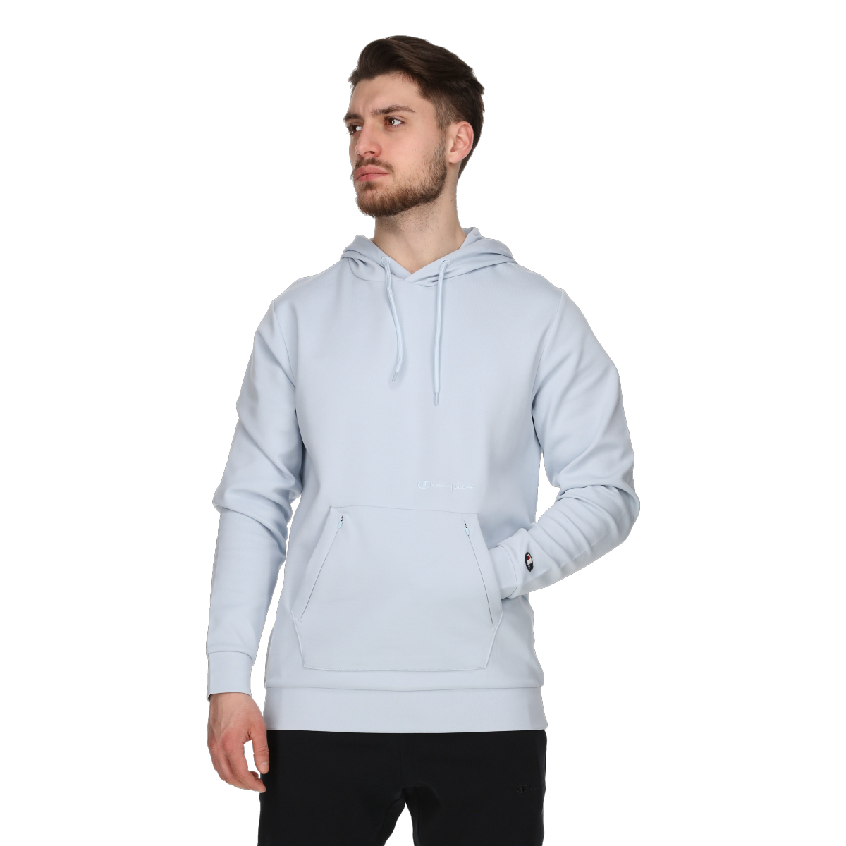 Sweatshirt Champion Hooded Sweatshirt Blå | 221534-BS040, 0