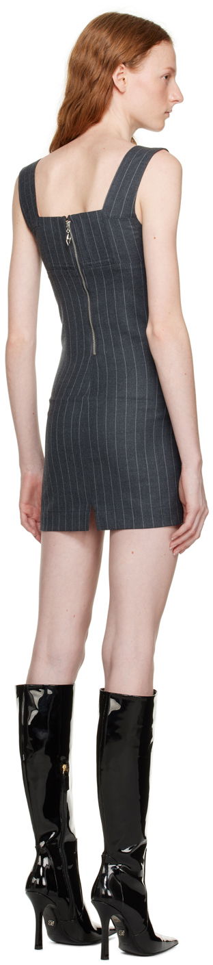 Klä Miaou Miaou Vivi Pinstriped Mini Dress Grå | 5022PSWBRI, 2