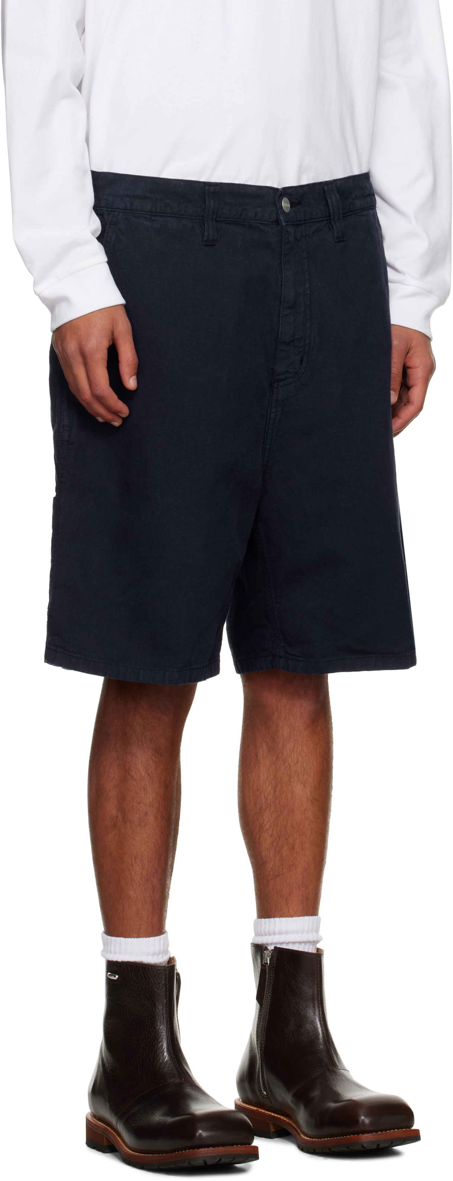 Shorts Carhartt WIP Walter Single Knee Short Blå | I033583-0W902, 1