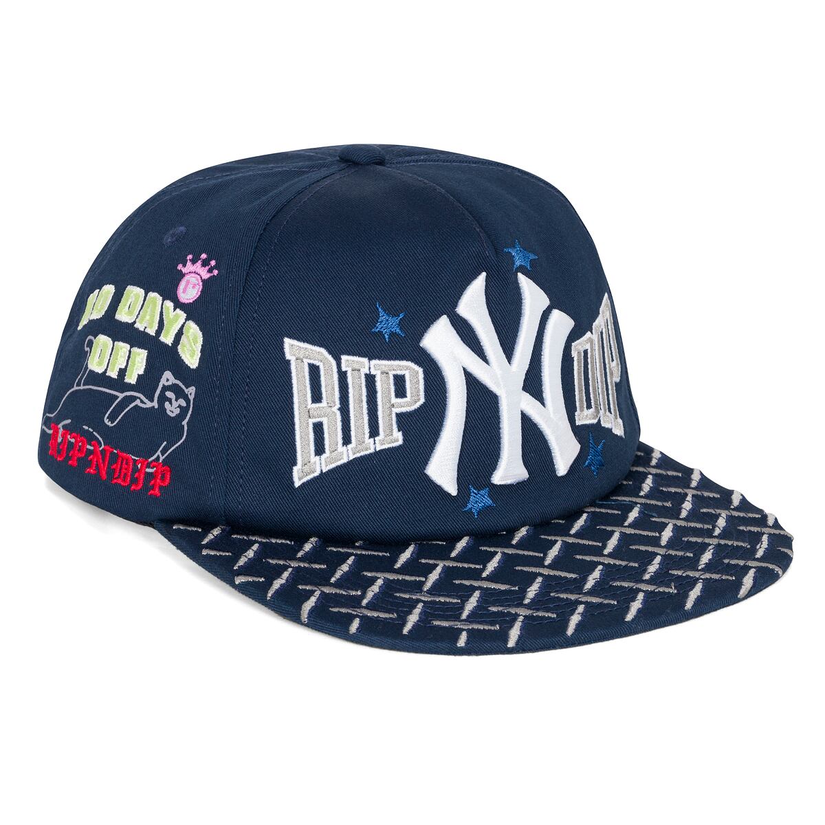 Keps RIPNDIP Rip N Dip NY Athletics Snapback Hat Mörkblå | RNDFALL25146, 0