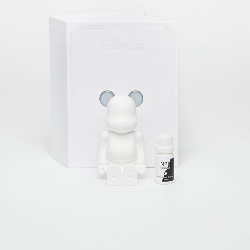 Samlarobjekt Medicom Toy BE@RBRICK AROMA ORNAMENT No.0 LUMINOUS Gray Vit | MT_0054