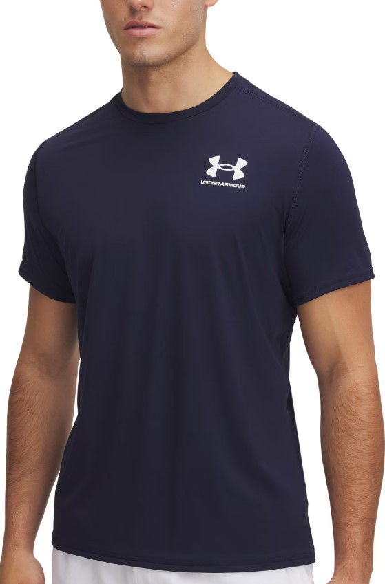 T-shirt Under Armour HeatGear Fitted Short Sleeve T-Shirt Mörkblå | 6000939-410