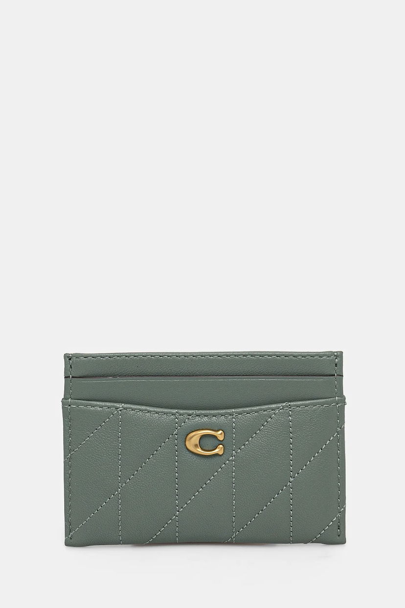 Plånbok Coach Coach Essential Card Case Grön | CM434