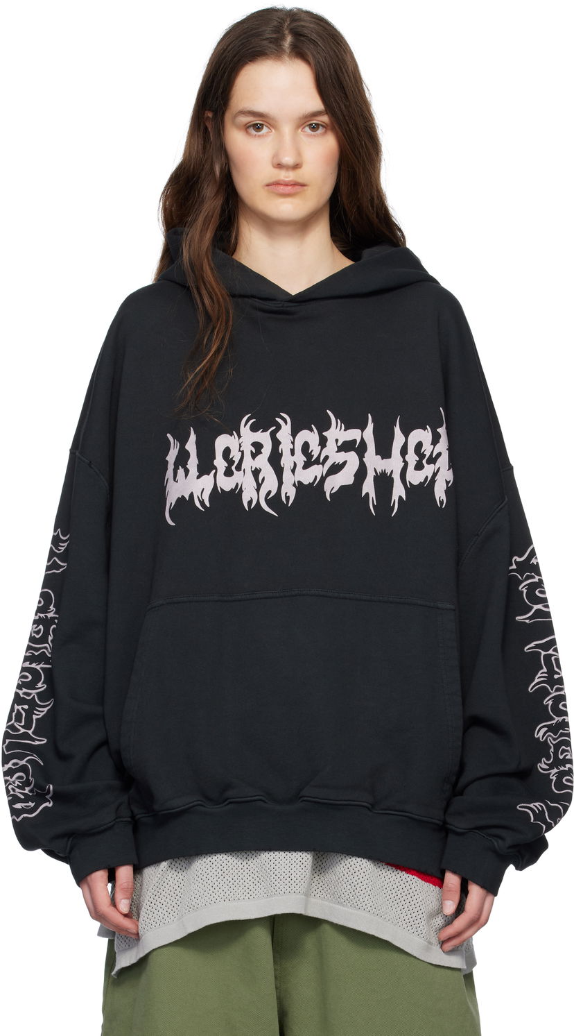 Sweatshirt 032C 032c Faithless Oversized Hoodie Svart | S25-URC-0631-050-W