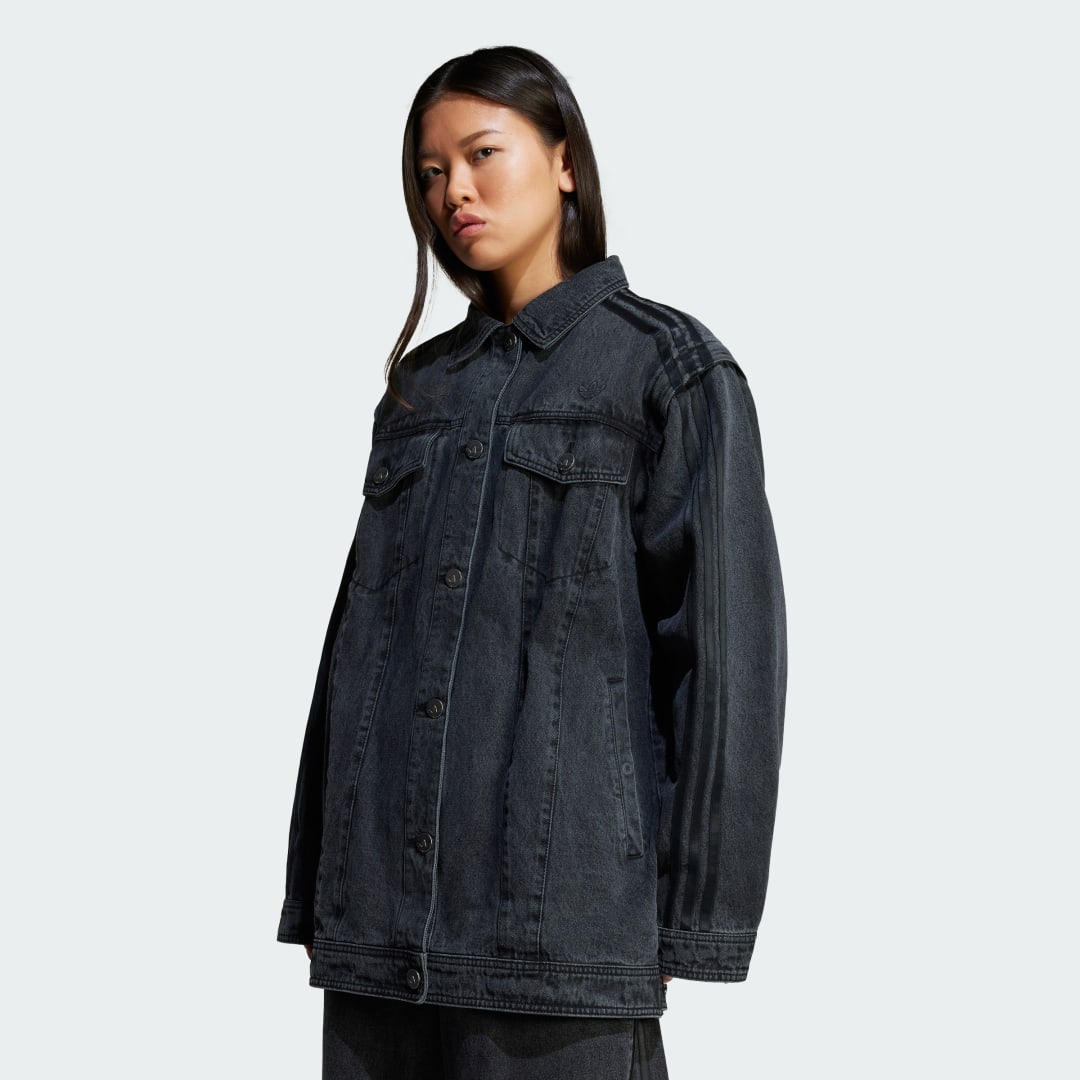 Jacka adidas Performance Adilenium Season 3 Two-In-One Denim Jacket Svart | JY8882, 0