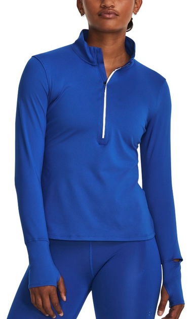 Sweatshirt Under Armour Qualifier Run ½ Zip Pullover Blå | 1379349-400, 0