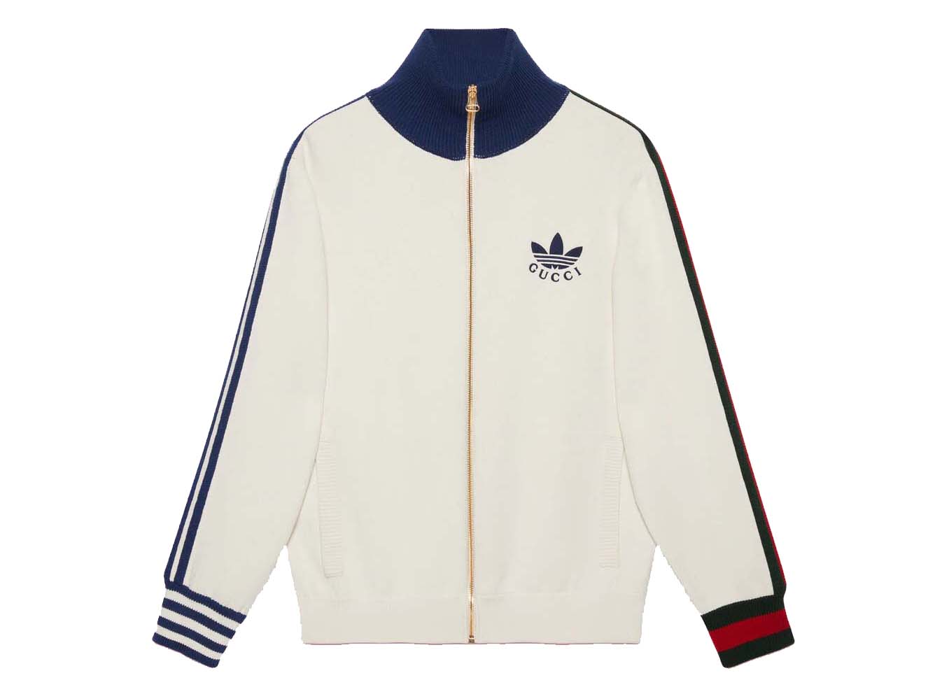 Jacka Gucci adidas x Viscose Zip-Up Jacket Vit | 700476 XKCIF 9791, 0