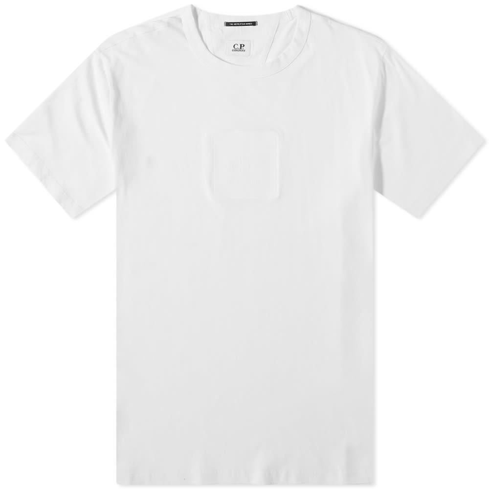 T-shirt C.P. Company Metropolis Large Patch Logo Tee Vit | MTS051A-005100W103, 0