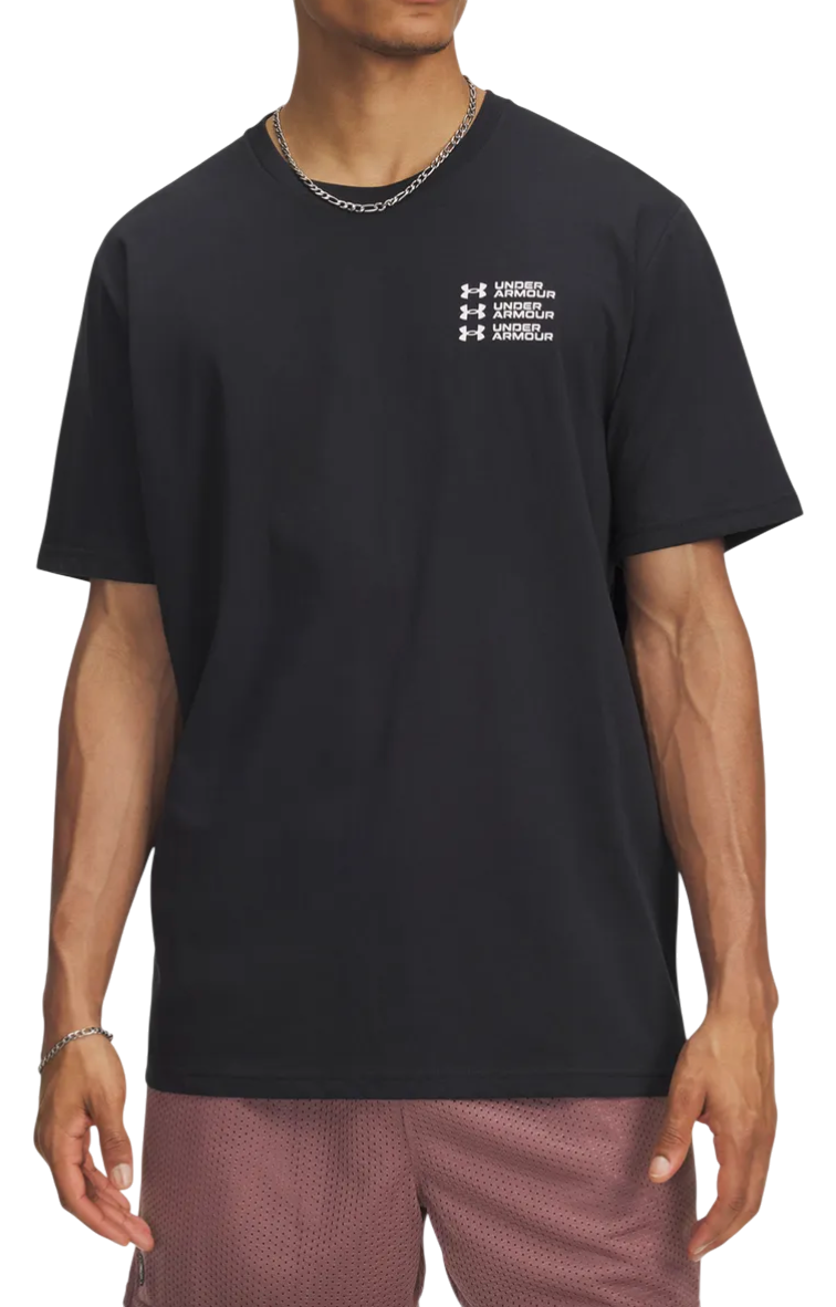 T-shirt Under Armour UA Triple Stack Logo Short Sleeve T-Shirt Svart | 6004173-001