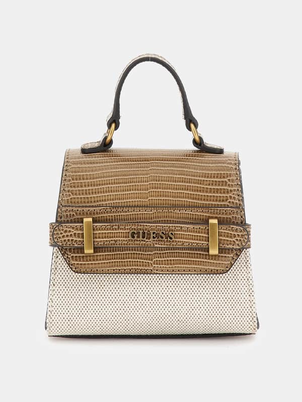 Axelväska GUESS Sestri Croc-Look Mini Flerfärgad | HWAB8985770, 0