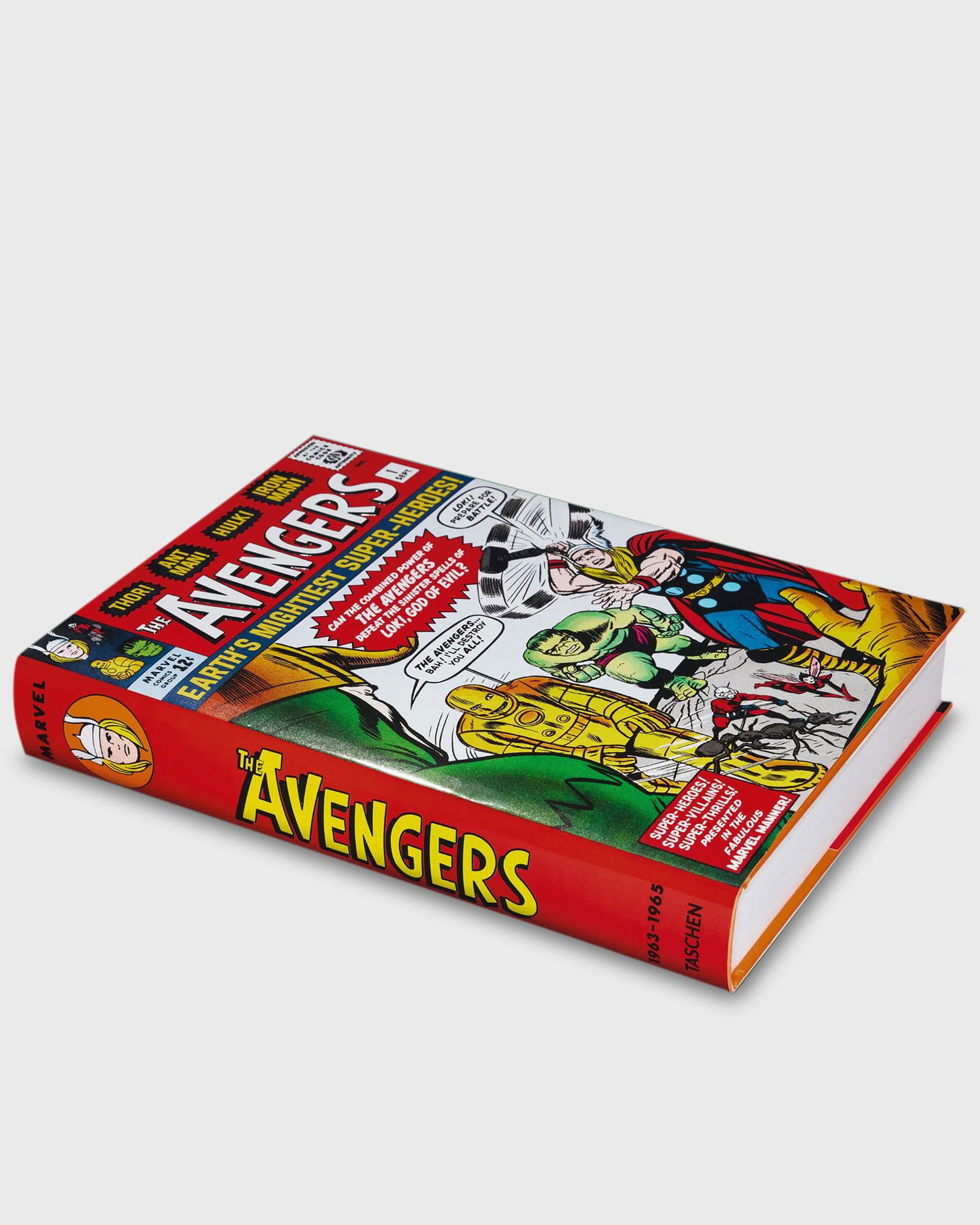 Bok och tidning TASCHEN Marvel Avengers 1963–1965 Comic Book Röd | 978-3-8365-9859-0, 0