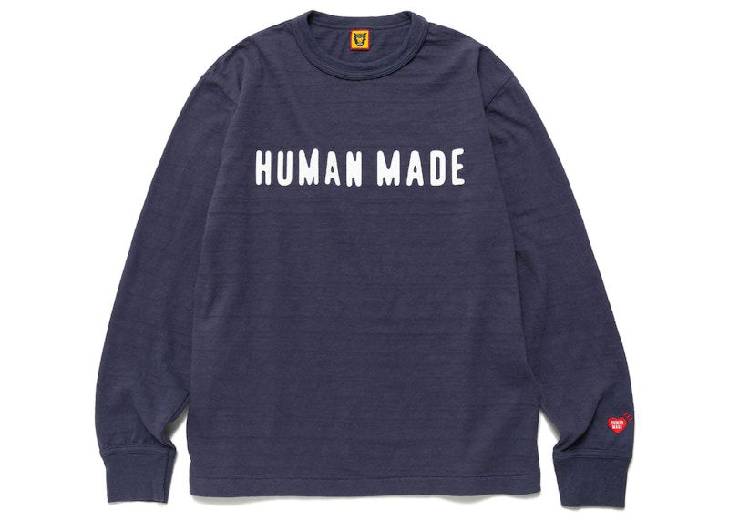 T-shirt Human Made Classic Long Sleeve T-Shirt Blå | HM24CS009