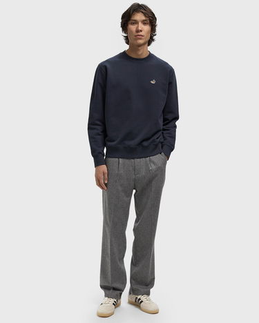 Sweatshirt Edmmond Studios Crewneck Sweatshirt with Duck Patch Mörkblå | 325-40-02590, 2