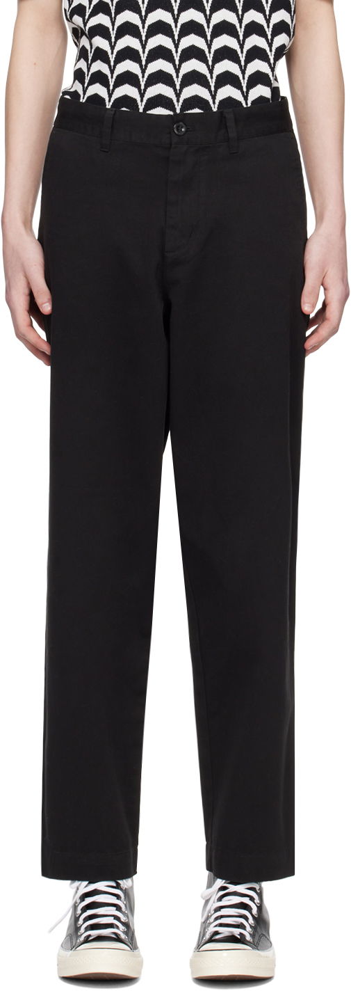 Byxor Fred Perry Straight Leg Trousers Svart | T6530