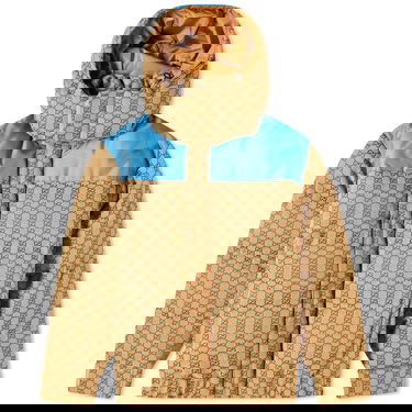 Jacka Gucci GG Jacquard Hooded Down Jacket Beige | 751395-Z8BJ6-2190, 0