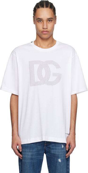 T-shirt Dolce & Gabbana Dolce&Gabbana DG Logo T-Shirt Vit | G8PN9TG7O4O, 0