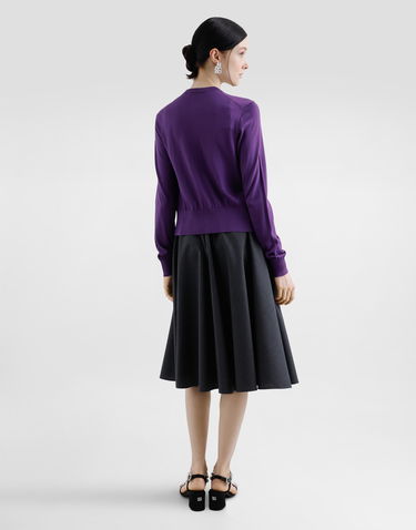 Kjol Dolce & Gabbana Woolen Midi Circle Skirt Blå | F4C2ITFU286S8290, 2