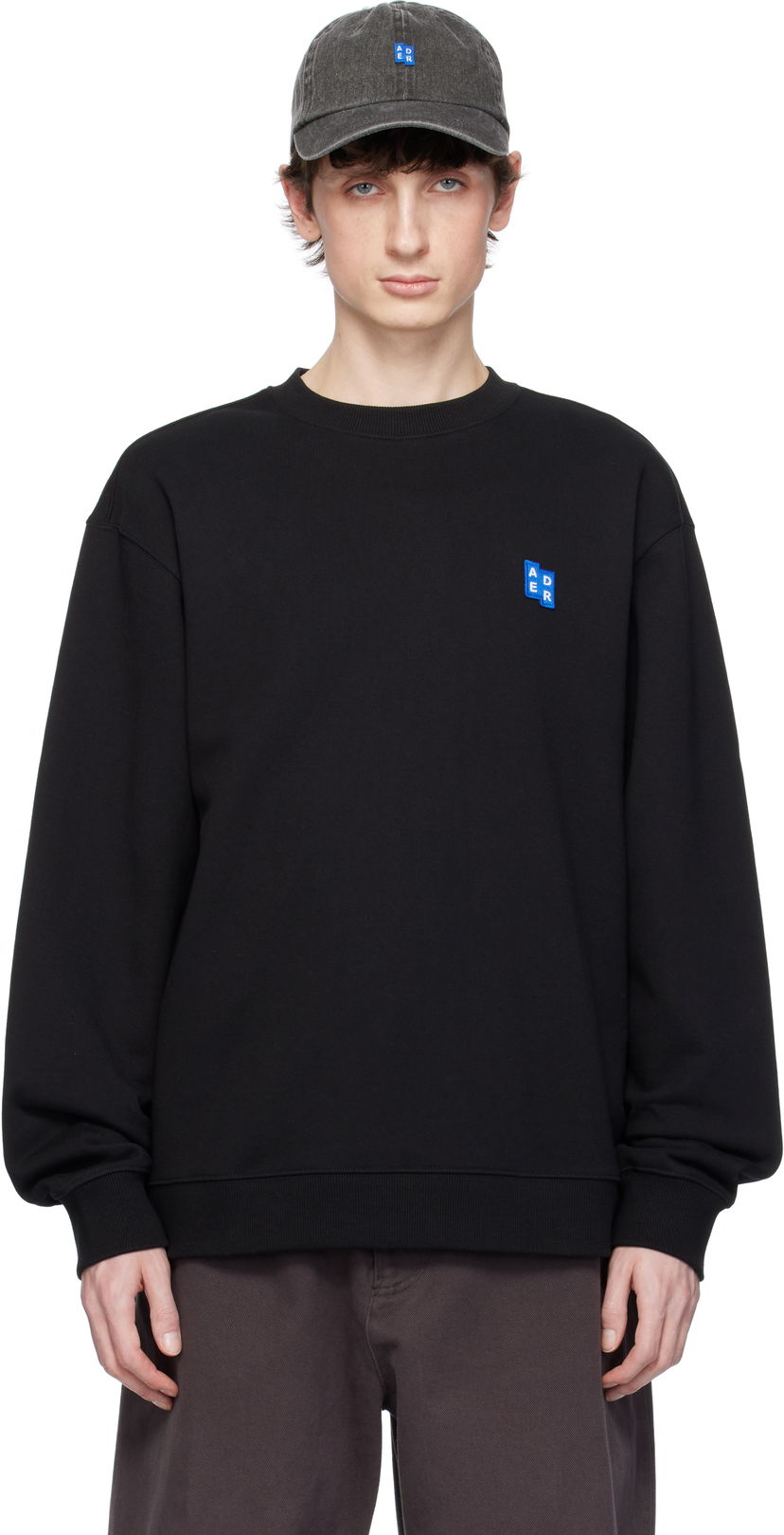 Sweatshirt ADER ERROR ADER error Sig; TRS Tag 01 Sweatshirt Svart | BO42FYSW0101BK