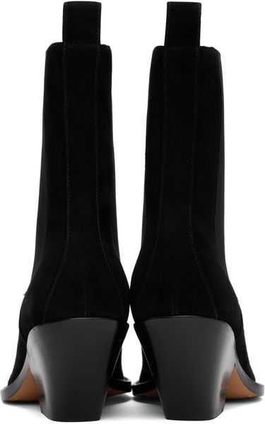 Sneakers och skor Khaite KHAITE Austin Suede Ankle Boots Svart | F1092-849, 1