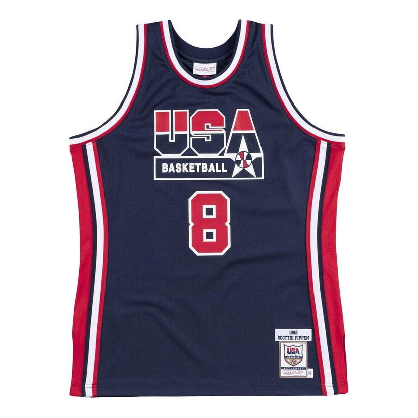 Jersey Mitchell & Ness Mitchell & Ness Team USA 1992 Scottie Pippen Basketball Jersey Mörkblå | AJY4CP18001-USANAVY92SPI