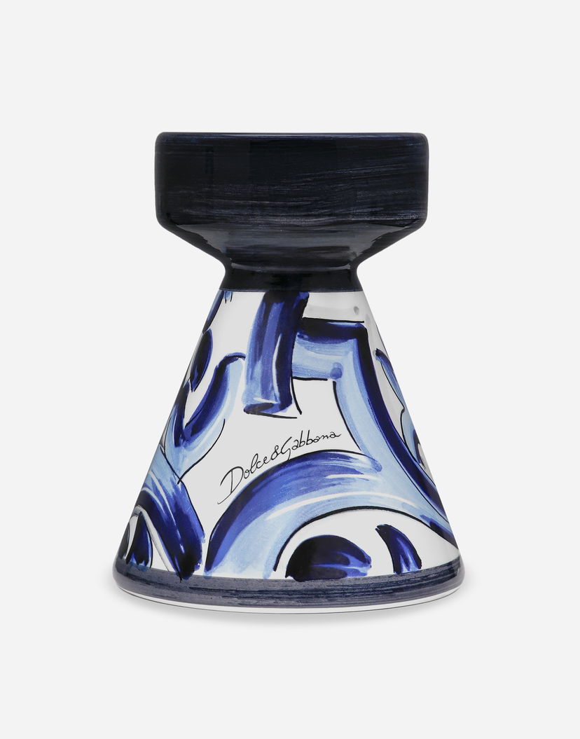 Heminredning Dolce & Gabbana Dolce & Gabbana Ceramic Candle Holder Blå | TCC188TCACDUB001