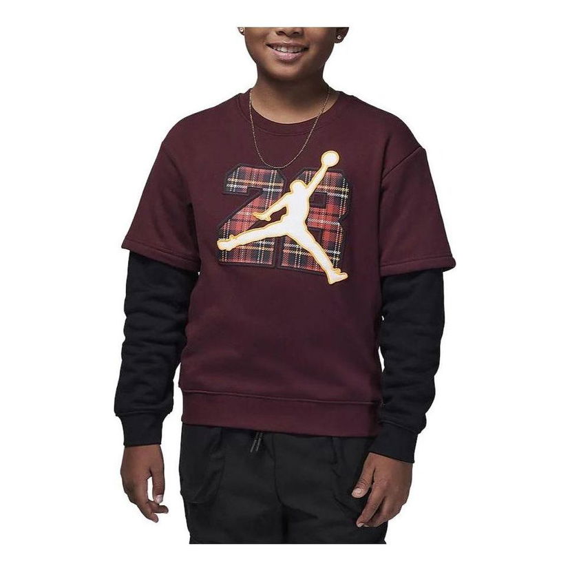 Sweater Jordan Jordan 23 2fer Crew Top Bourgogne | FZ1677-681