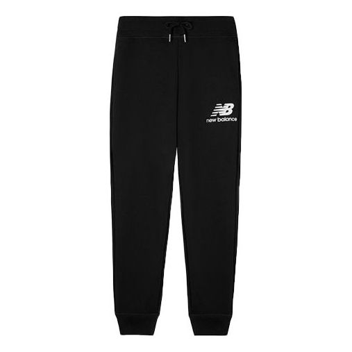 Träningsbyxor New Balance Essentials Stacked Logo Sweatpants Svart | AMP03558-BK