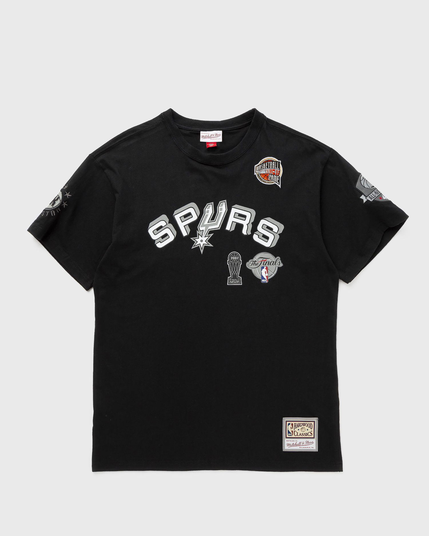T-shirt Mitchell & Ness NBA N&N PREMIUM TEE SAN ANTONIO SPURS HALL OF FAME TONY PARKER #9 Svart | TCRW6862-SASYYTPABLCK, 0