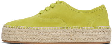 Örhängen JW Anderson JW Anderson Suede Lace-Front Platform Espadrilles Grön | SE0032-LA0240, 2