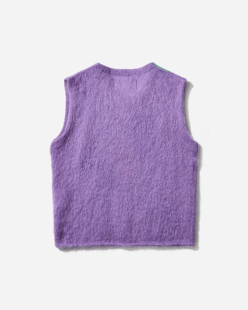 Väst ERL Argyle Mohair Vest Purpur | ERL11N008 1