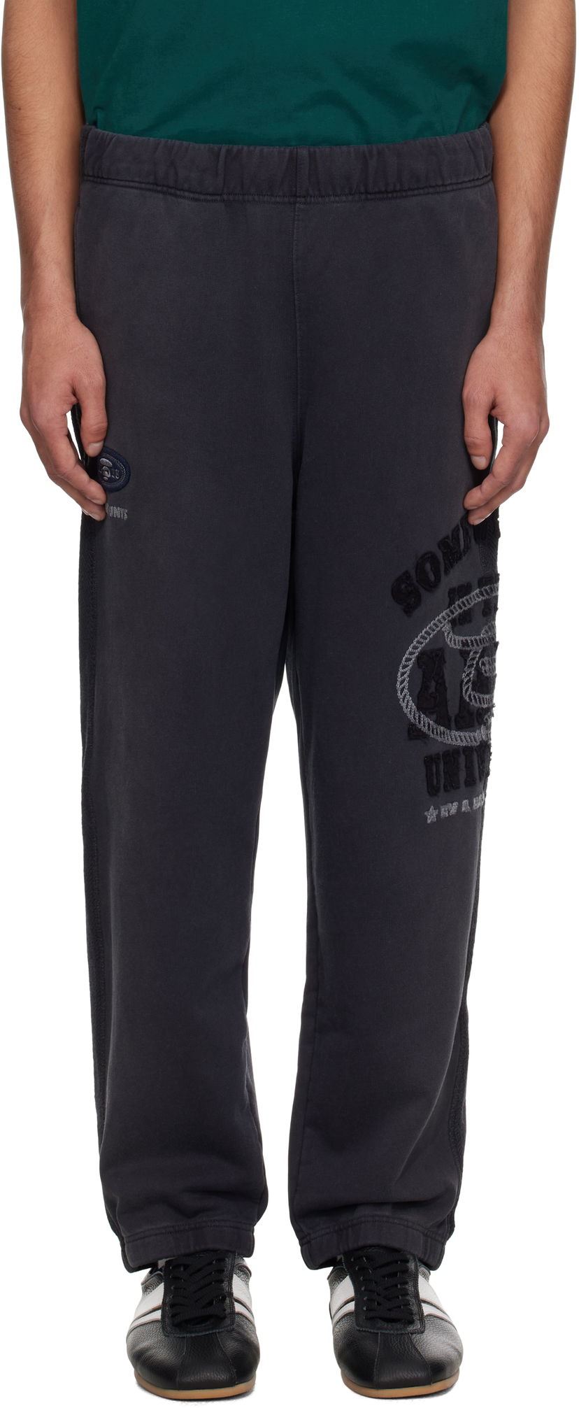 Träningsbyxor AAPE by A Bathing Ape AAPE by A Bathing Ape 'AAPE' Main Sweatpants Svart | AAPPTMB684XXNBKL