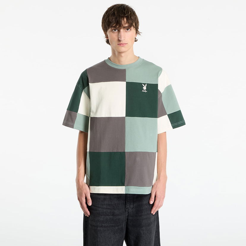 T-shirt Footshop Playboy x FTSHP Patchwork Tee UNISEX Green Grön | FTSHP_509