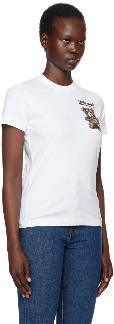 T-shirt Moschino Teddy Bear Print T-Shirt Vit | V070805411001, 1