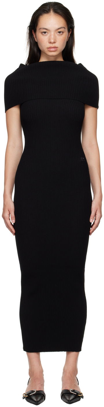Klä Courrèges Twist Maxi Dress Svart | 324MRO469FI0001