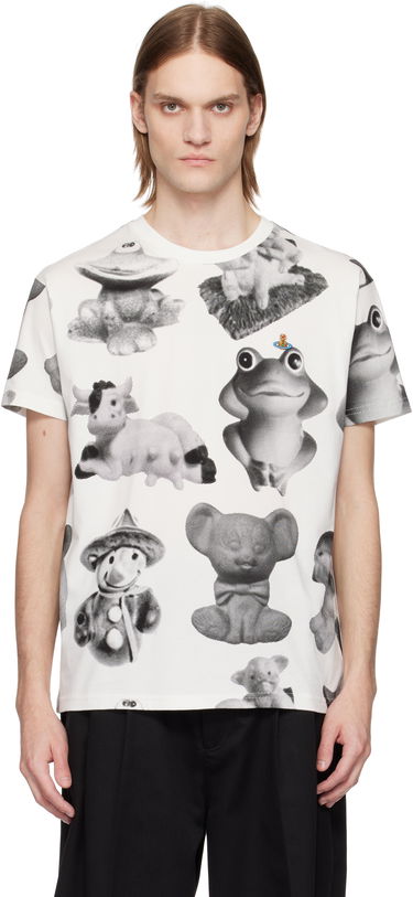 T-shirt Vivienne Westwood Vivienne Westwood Classic Figurine Print T-Shirt Vit | 3G010013-J006F-, 0