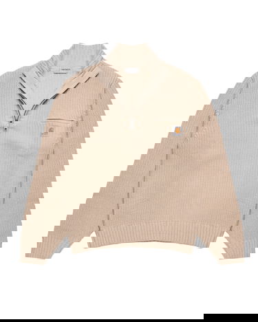 Sweater Carhartt WIP Carhartt WIP Detroit Half Zip Sweater Beige | I035398_8, 2