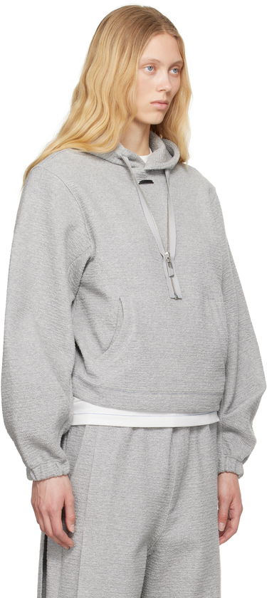 Sweatshirt ADER ERROR ADER error Realce Product. 29 Fleece Hoodie Grå | BO01SSHD0102GR, 4