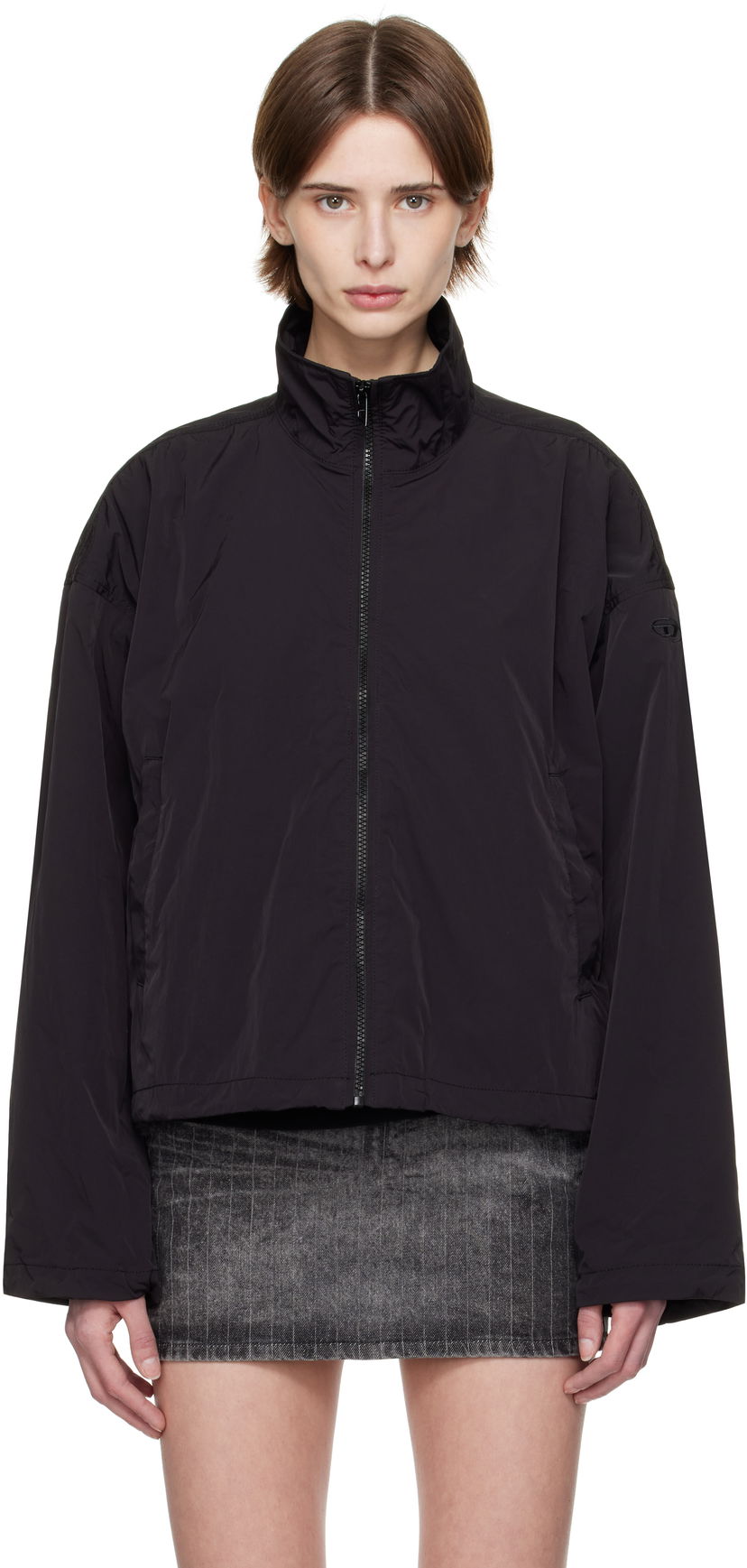 Vindjacka Diesel G-Leam Zip-Up Jacket Svart | A16815 0AKAD