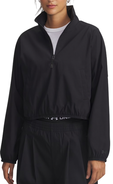 Vindjacka Under Armour Unstoppable Woven Cropped Half-Zip Jacket Svart | 6007026-001, 0